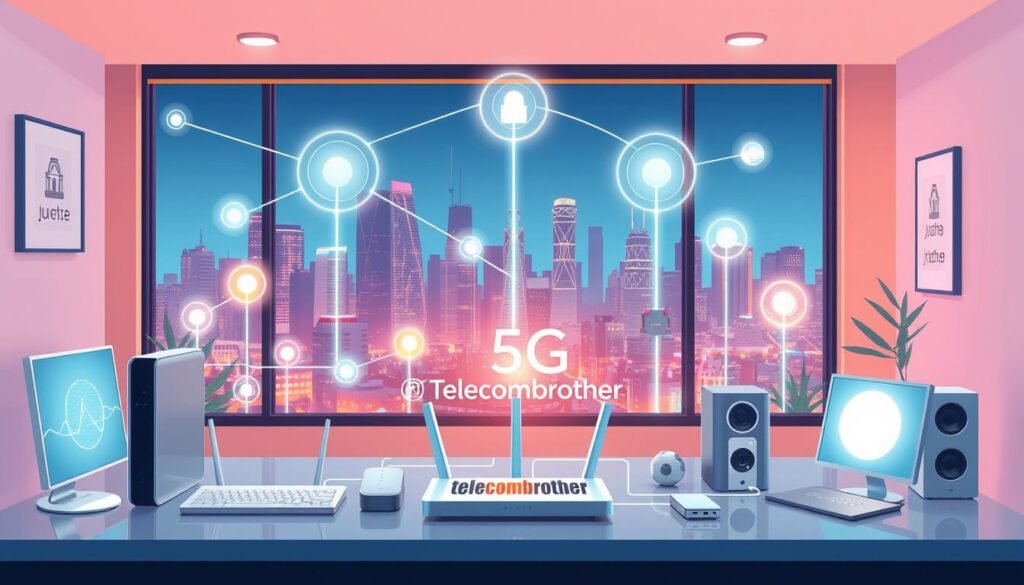 5G家居寬頻網絡示意圖 5G家居寬頻網絡示意圖