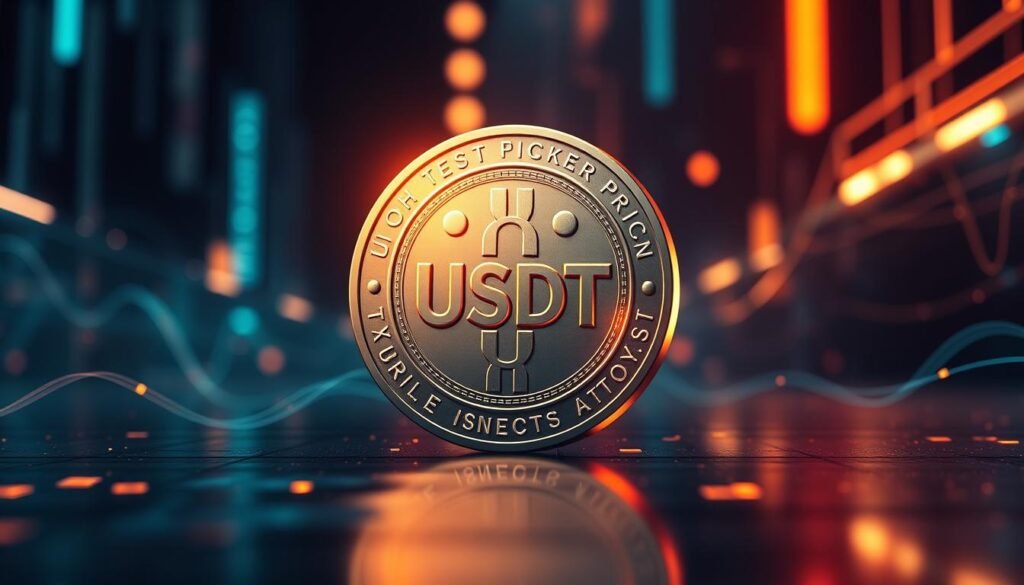 生成關於USDT穩定幣的圖片